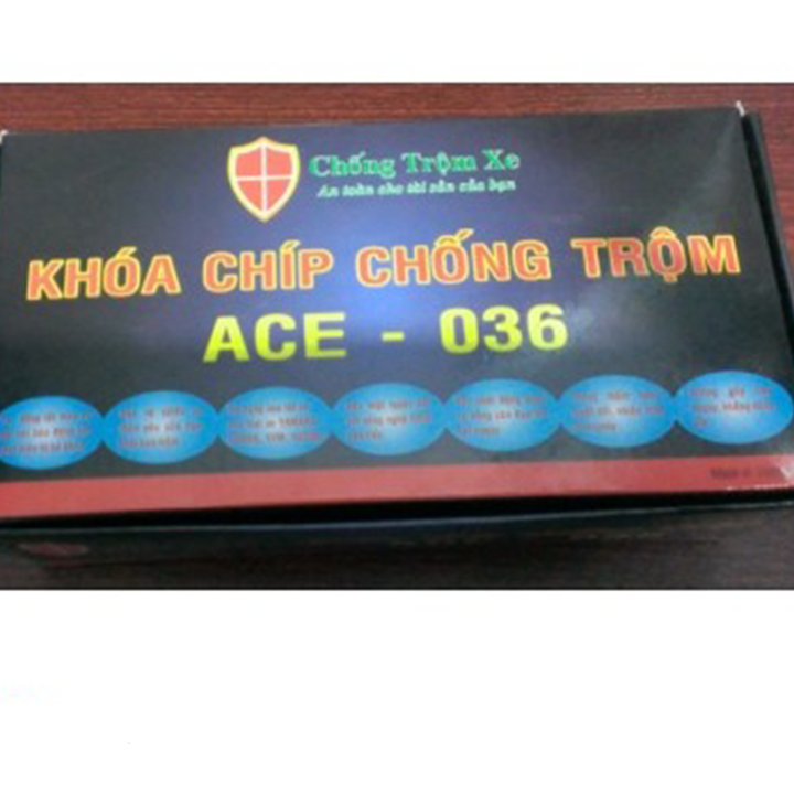 Khóa chống trộm xe máy báo động chíp ACE-036