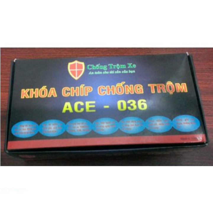 Khóa chống trộm xe máy báo động chíp ACE-036