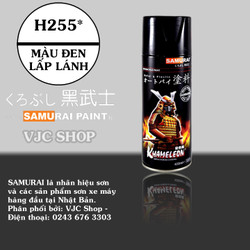 Chai sơn xịt sơn xe máy Samurai MÀU ĐEN LẤP LÁNH Mã h255 [ĐƯỢC KIỂM HÀNG] 10922789