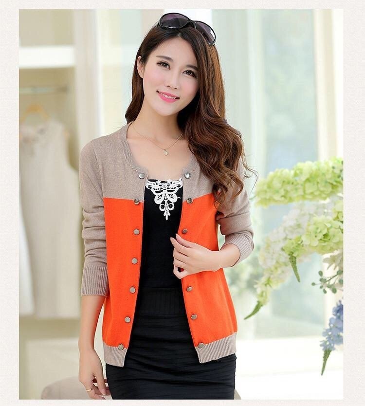 ÁO KHOÁC LEN PHỐI MÀU BY4366 8