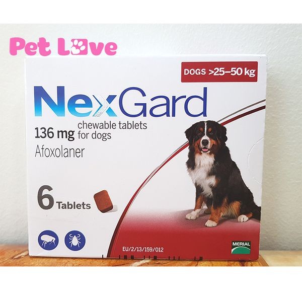 Hộp thuốc NexGard trị ve 25-50kg