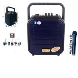 Loa bluetooth karaoke temeisheng a6-4 tặng kèm 1 micro ko dây