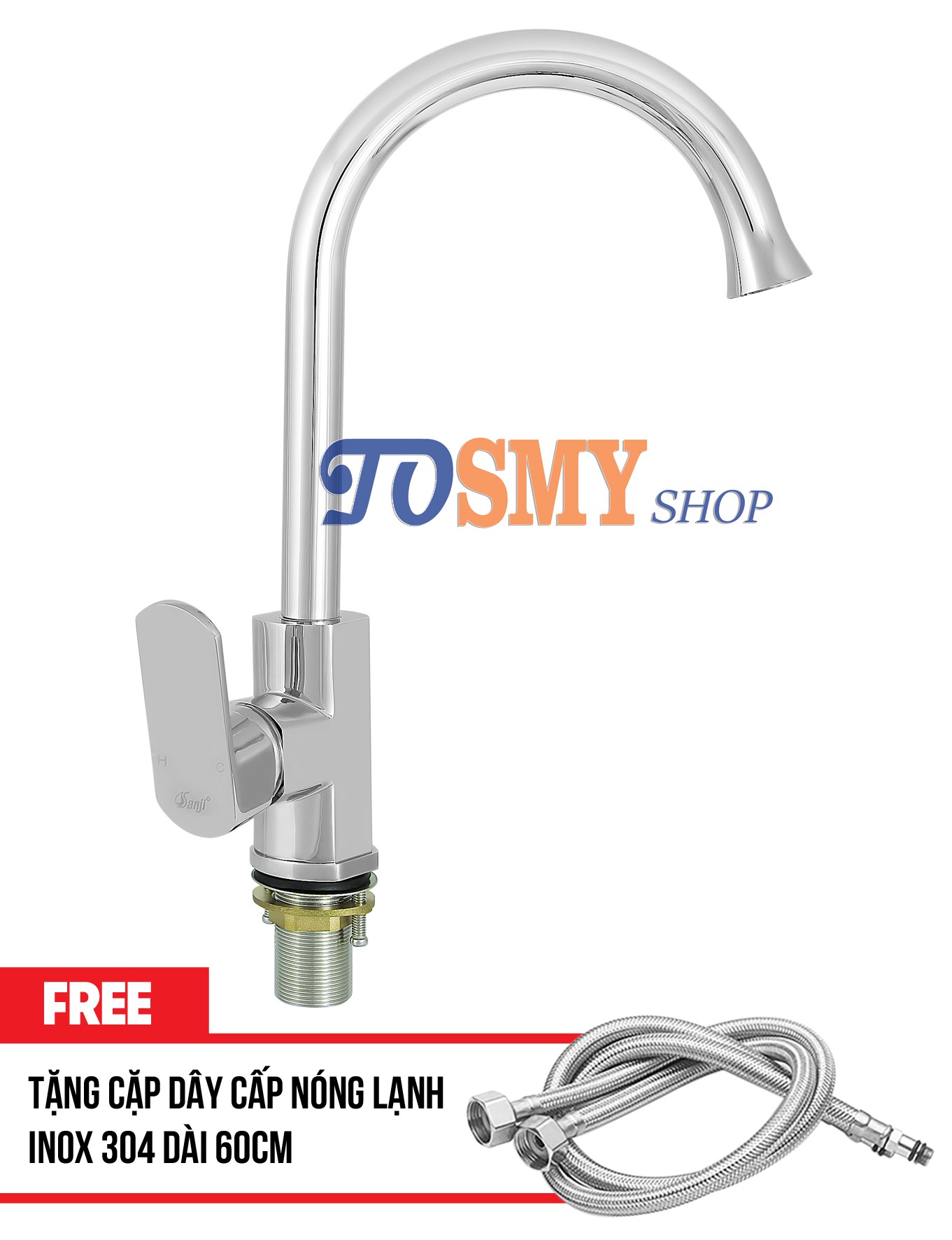 VÒI RỬA CHÉN - BÁT NÓNG LẠNH CAO CẤP MỎ LOE CN14