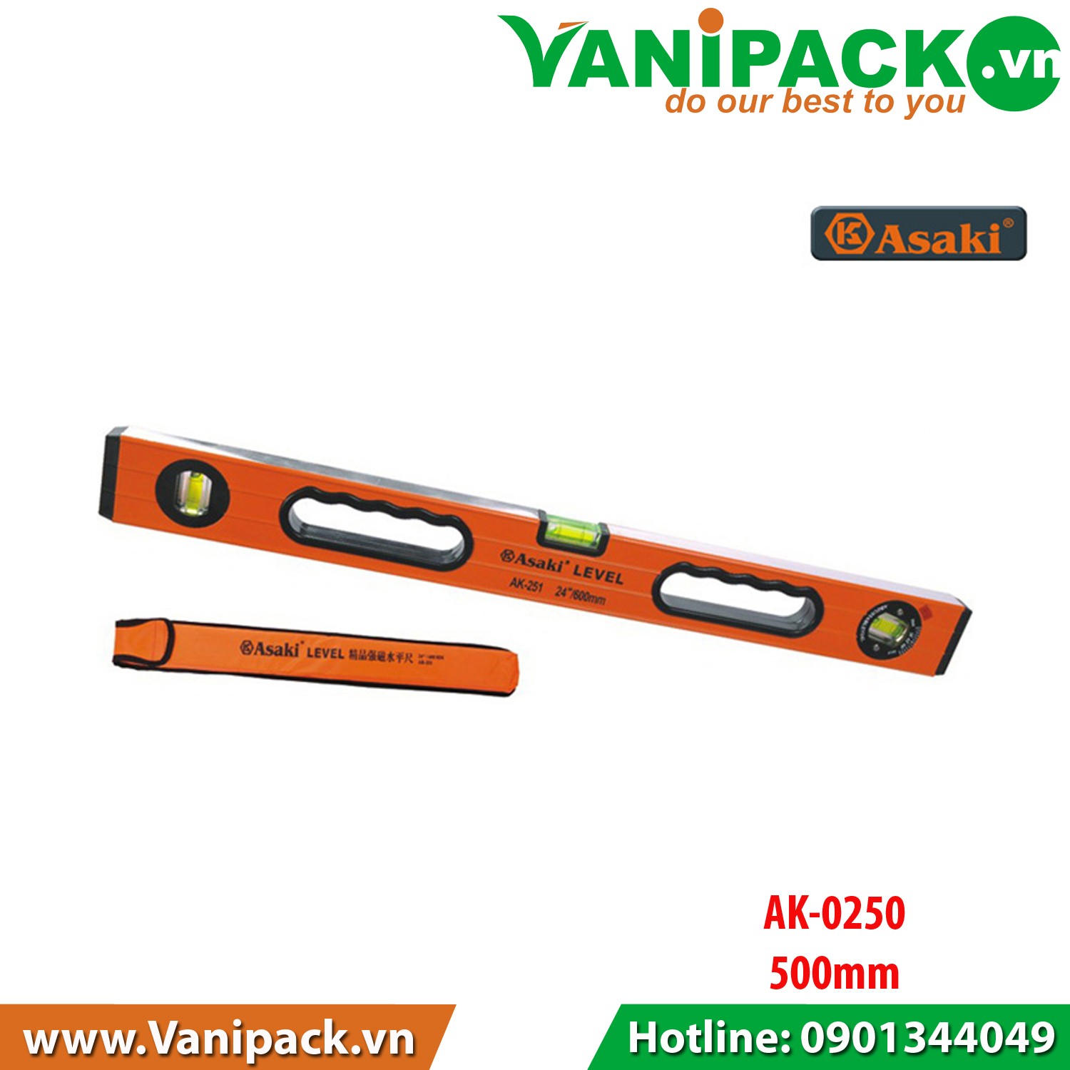 Thước thủy Asaki AK-0250