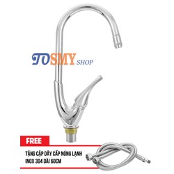 Vòi rửa chén nóng lạnh thiên nga cn11 - vòi rửa bát nóng lạnh