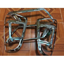 bộ ốp đèn hậu và đèn pha theo xe navara mạ crom cao cấp