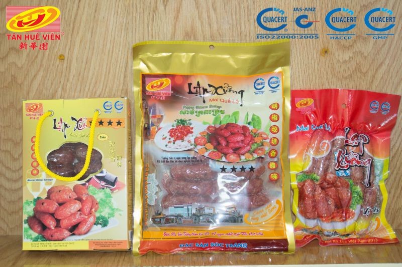 LẠP XƯỞNG TÔM TÂN HUÊ VIÊN 500G (Mã SP: LX TÔM 500)