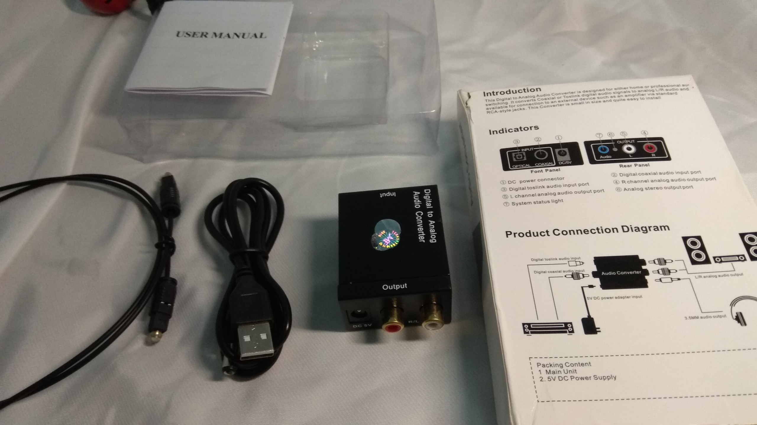 Box chuyển đổi tín hiệu Optical sang Audio AV