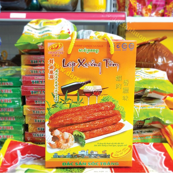 LẠP XƯỞNG TÔM TÂN HUÊ VIÊN 500G (Mã SP: LX TÔM 500)