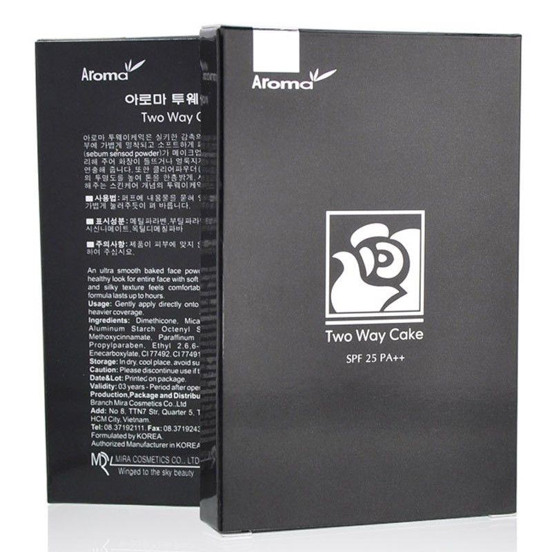 Phấn phủ Aroma Two Way Cake No.21 Da bình thường