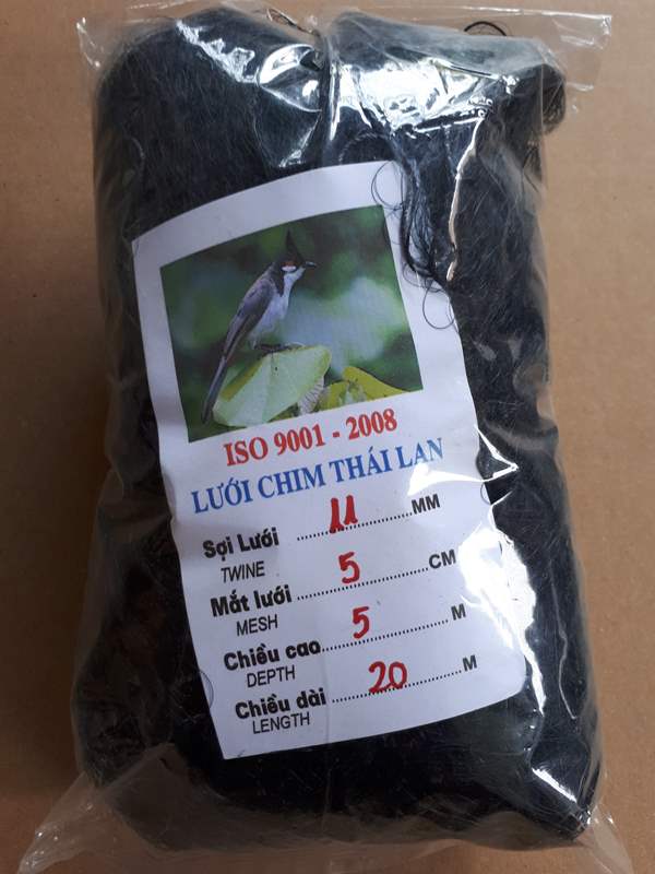 Hình ảnh lưới bẫy chim chào mào NT, lưới chất lượng cao - dài 20m
