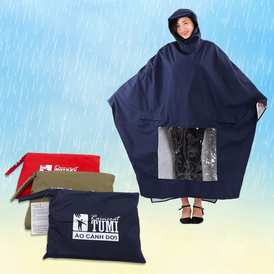 Áo mưa cánh dơi 1 đầu siêu nhẹ Tumi (Mã SP: Áo mưa cánh dơi 1 đầu)