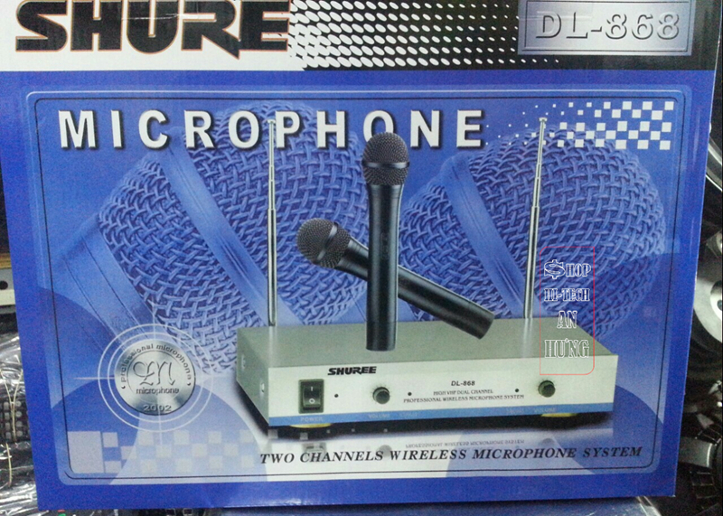 Micro karaoke không dây Shure DL 868