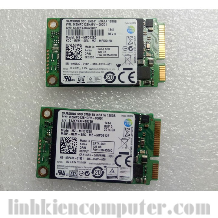 Ổ cứng msata 128GB SSD samsung - Ổ cứng zin (Mã SP: ổ cứng msata 128gb samsung)