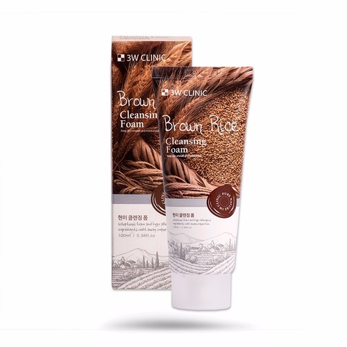 Sữa Rửa Mặt Gạo Lứt 3W Clinic  Hàn Quốc (100 ml)