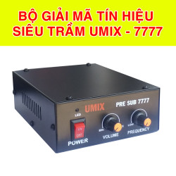 Sound Card UMIX - 7777 - Giải mã tín hiệu Audio bình thường L/R ra tín hiệu Sub siêu trầm