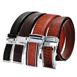 Thắt lưng nam huy hoàng da đà điểu nhiều màu eh4401-02-03-04