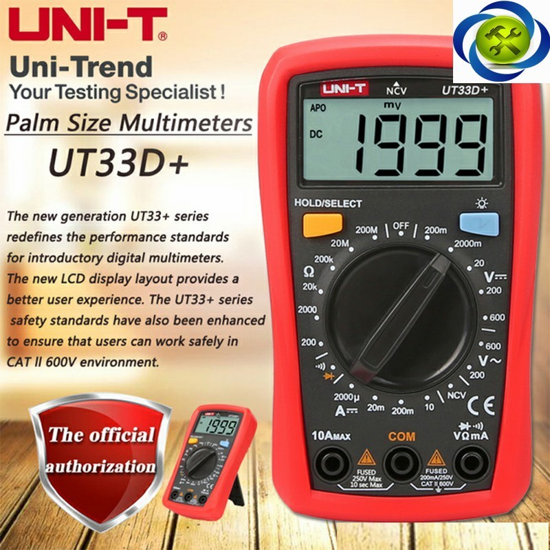 Đồng hồ đo điện UNI-T UT33D+ 5