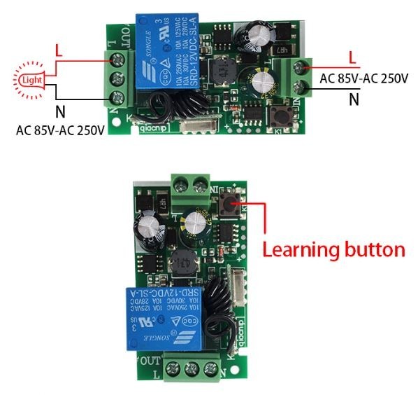 Bộ điều khiển thiết bị điện từ xa 220V 1 kênh 4