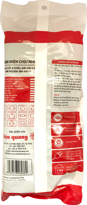 Ổ Cắm điện Điện Quang ESK 5BR 43ECO