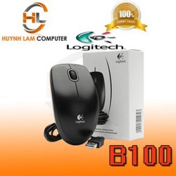 Chuột có dây Logitech B100 bấm êm bền bỉ - DGW phân phối