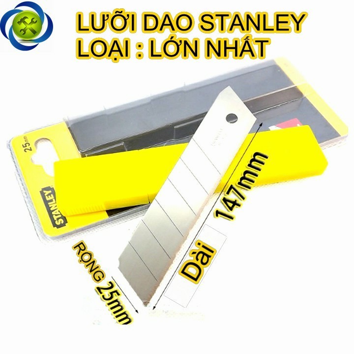 Lưỡi dao rọc cáp thẳng STANLEY 11-325 bề rộng 25mm 1