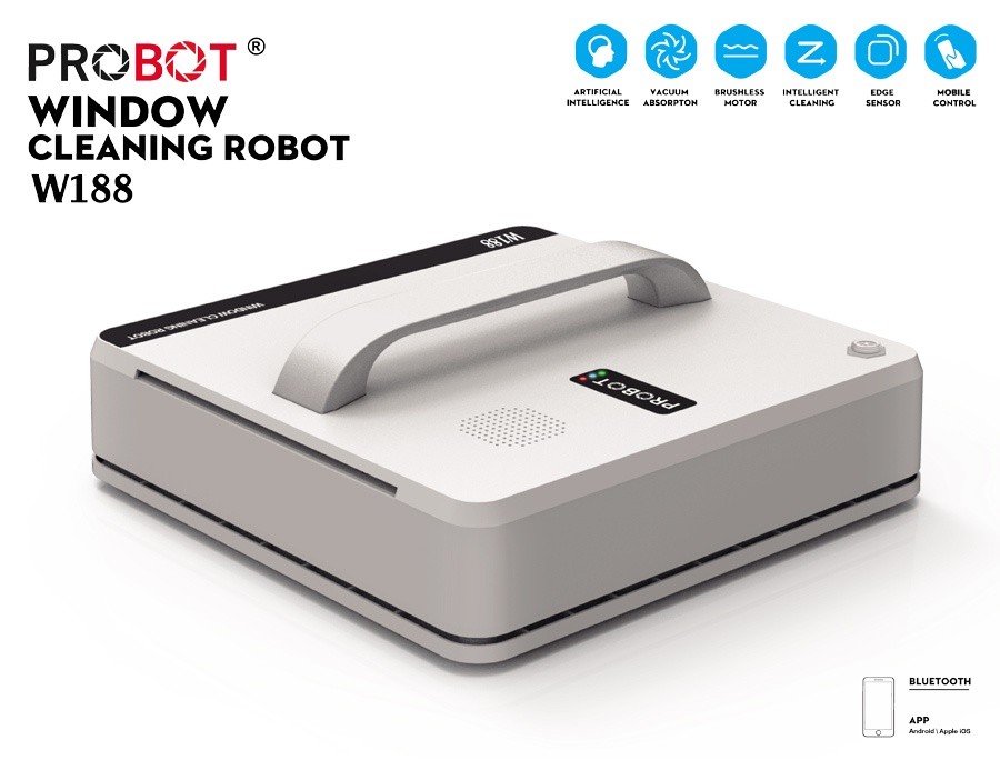 Robot lau kính Probot W188 , điều khiển qua điện thoại