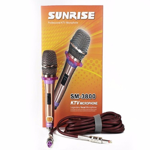 Micro karaoke có dây Sunrise SM-3800