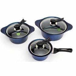 Bộ 3 nồi blue diamond nissei pbb-6pset - bộ nồi nhôm đúc hàn quốc