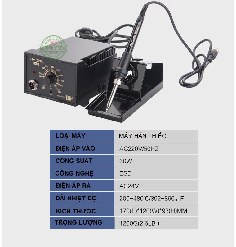 Máy hàn thiếc LIHONK LK-936 60W