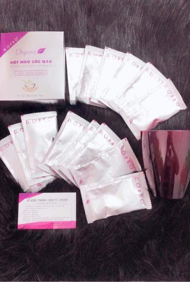 BỘT NGŨ CỐC Q10 TRẮNG DA ĐẸP TÓC