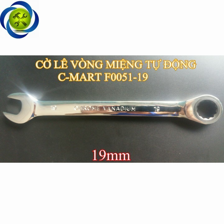 Cờ lê vòng miệng tự động C-mart F0051-19 19mm 1