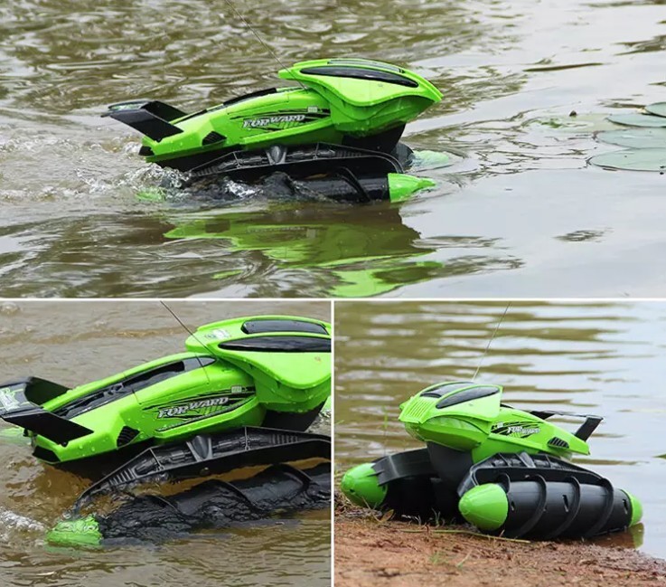 Xe địa hình điều khiển Amphibious tank Green 2