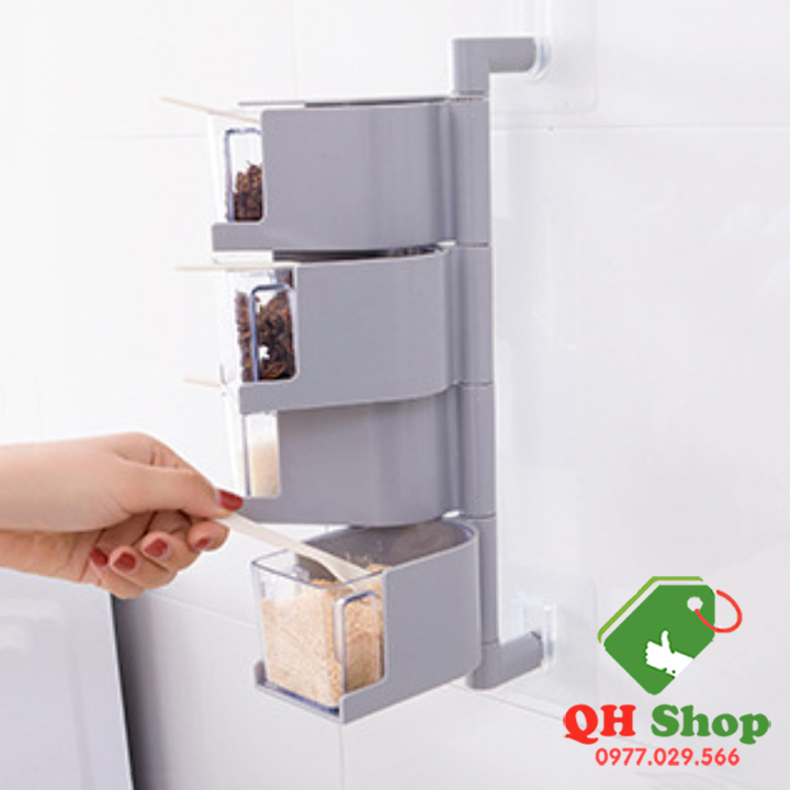 Khay đựng gia vị 4 tầng