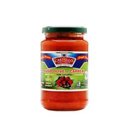 Sốt trộn mỳ ý vị Oliu “Olive e Capperi” hiệu Castello – lọ 350g