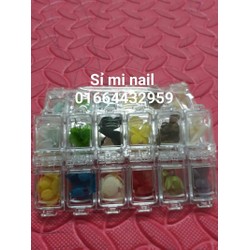 Hoa lụa hoa chùm hoa khô chất liệu đẹp giúp trang trí móng nail xinh