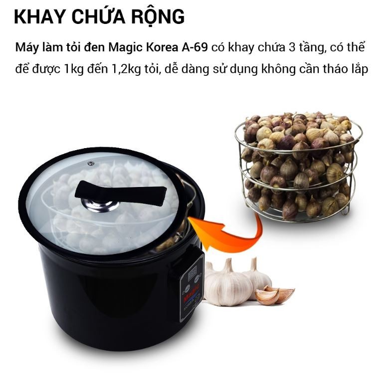 MÁY LÀM TỎI ĐEN MAGIC KOREA A69