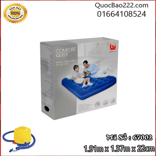 5208092 , 11506171 , 15_11506171 , 417000 , Nem-Hoi-Tang-Bom-62007-Bestway-67002-1.91m-x-1.37m-x-22cm-15_11506171 , sendo.vn , Nệm Hơi Tặng Bơm 62007 - Bestway 67002 - 1.91m x 1.37m x 22cm Nệm Hơi Tặng Bơm 62007 - Bestway 67002 - 1.91m x 1.37m x 22cm