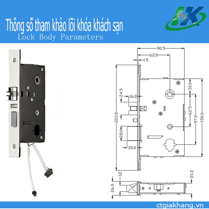 Khóa thẻ từ khóa khách sạn HK 336