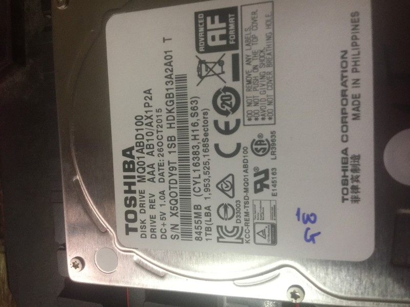 Ổ Cứng Laptop HDD Tooshiba 1000G Sata 3 5400RPM BH 6 Tháng 4