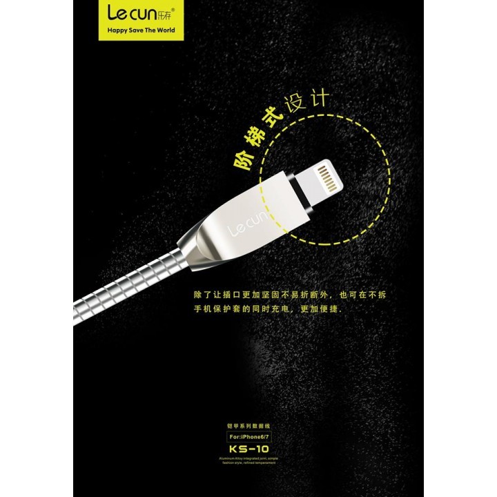 CÁP SẠC LIGHTNING LECUN KS-10