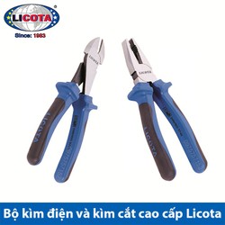Bộ kìm điện và kìm cắt cao cấp licota 8 inch made in taiwan