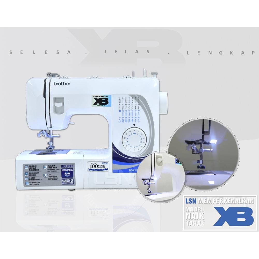 [TẶNG THÊM 2 CHÂN VỊT] MÁY MAY BROTHER GS2700 CHÍNH HÃNG