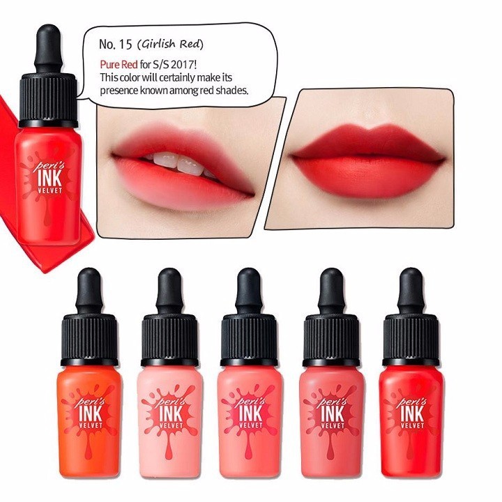 Hình ảnh SON KEM LÌ PERIPERA VELVET-TẶNG KÈM SON DƯỠNG MÔI NHA ĐAM