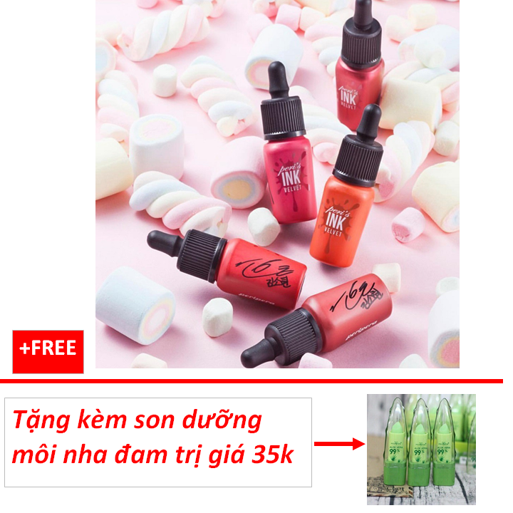 Hình ảnh SON KEM LÌ PERIPERA VELVET-TẶNG KÈM SON DƯỠNG MÔI NHA ĐAM