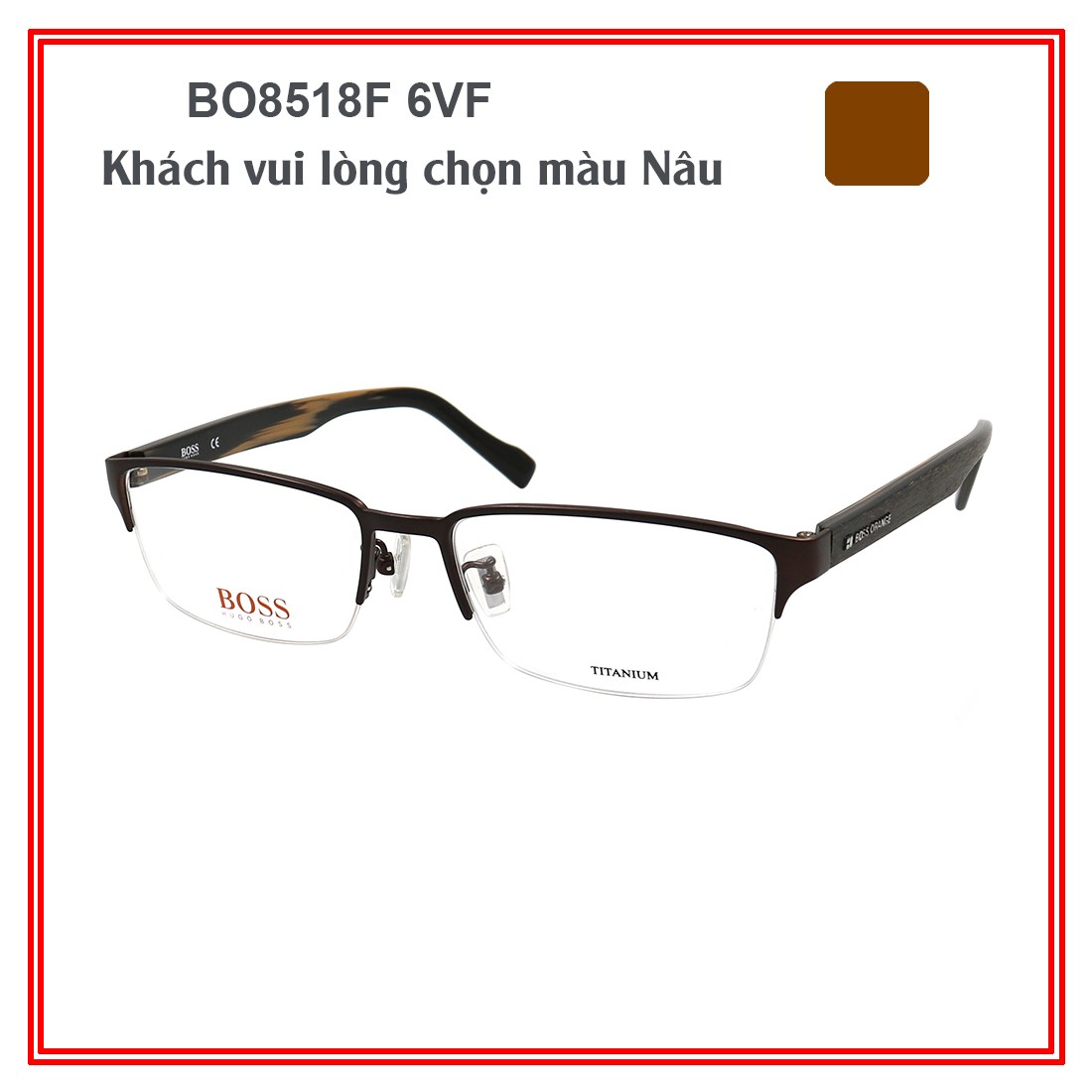 Gọng kính Boss Orange BO8518F
