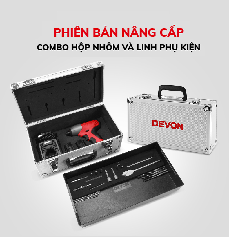 Máy vặn vít động lực 12V Devon 5228-Li-12H