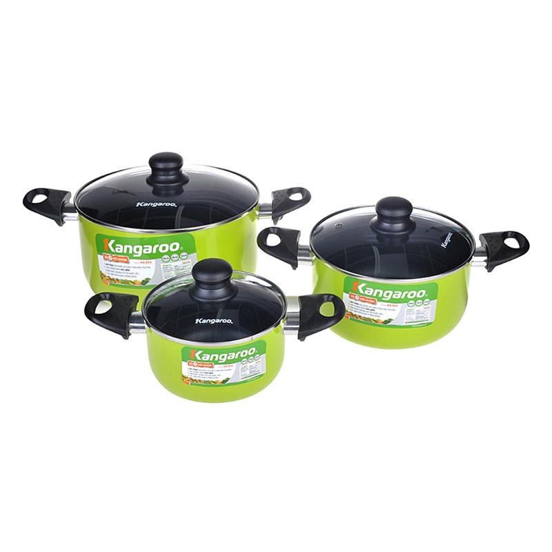 Bộ nồi nhôm Kangaroo KG931