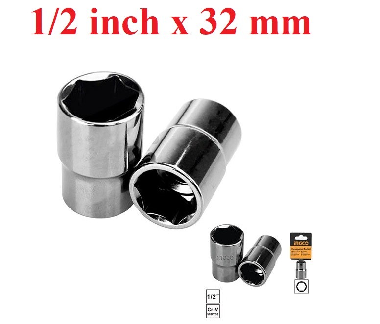 32mm Đầu tuýp 1phần2inch INGCO HHAST12321