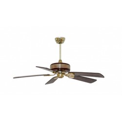 Quạt trần trang trí cánh gỗ KN08 màu nâu